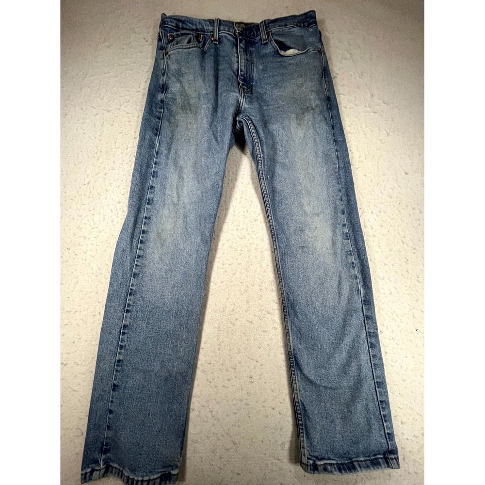 Y2K Levi's 505 Regular Fit Jeans Mens 32x30 Blue Denim Light Wash Straight Retro